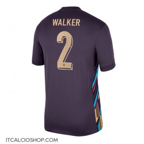 Inghilterra Kyle Walker #2 Seconda Maglia Europei 2024 Manica Corta